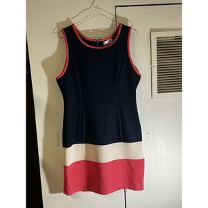 Honey and Rosie Sz M Sleeveless Tri-Block Stretchy‎ But Fitted Cute Dress